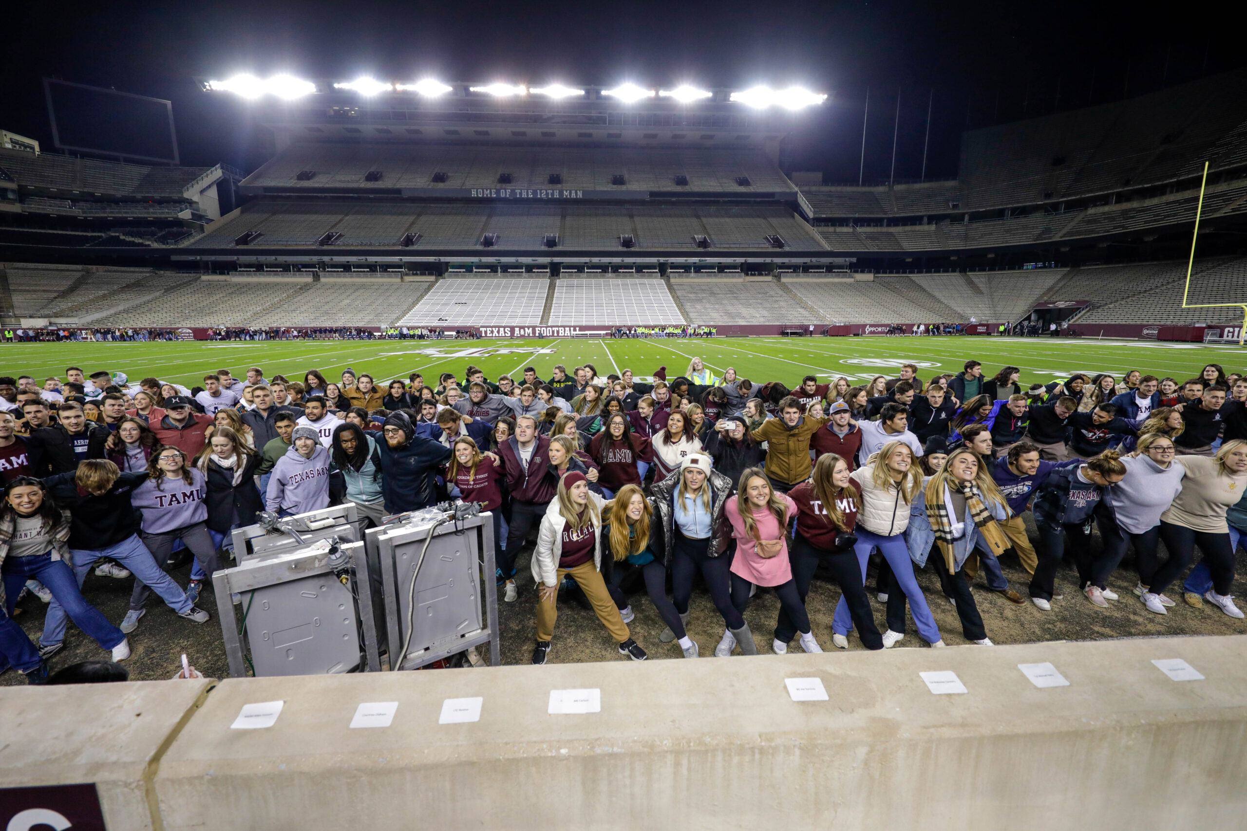 The Fightin’ Texas Aggie Class of 2023 gathered together on Nov. 16, 2022 to participate in Elephant Walk, Texas A&M’s oldest tradition with 2022 marking the 100th anniversary of the event. (Abbey Santoro/Texas A&M University Division of Marketing & Communications)