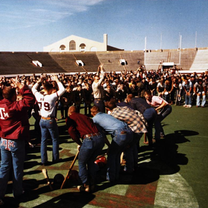 A vintage photo of the Elephant Walk from the 1970s.